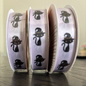 Halloween Cat Ribbon 3 Pack
